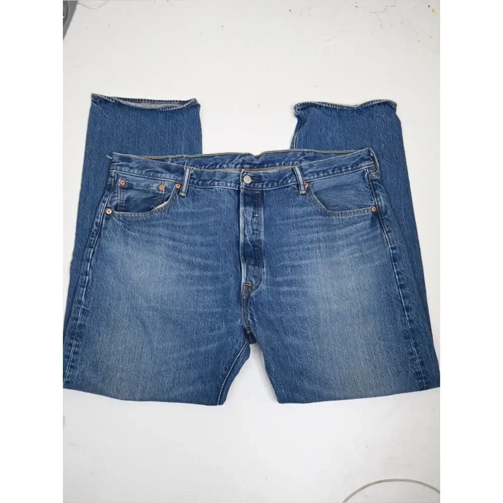 Levi's 501 Mens Straight Leg Button Fly Jeans 42x32